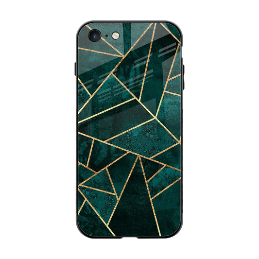 Emerald Geometry back phone cover | glass case for iphone 7