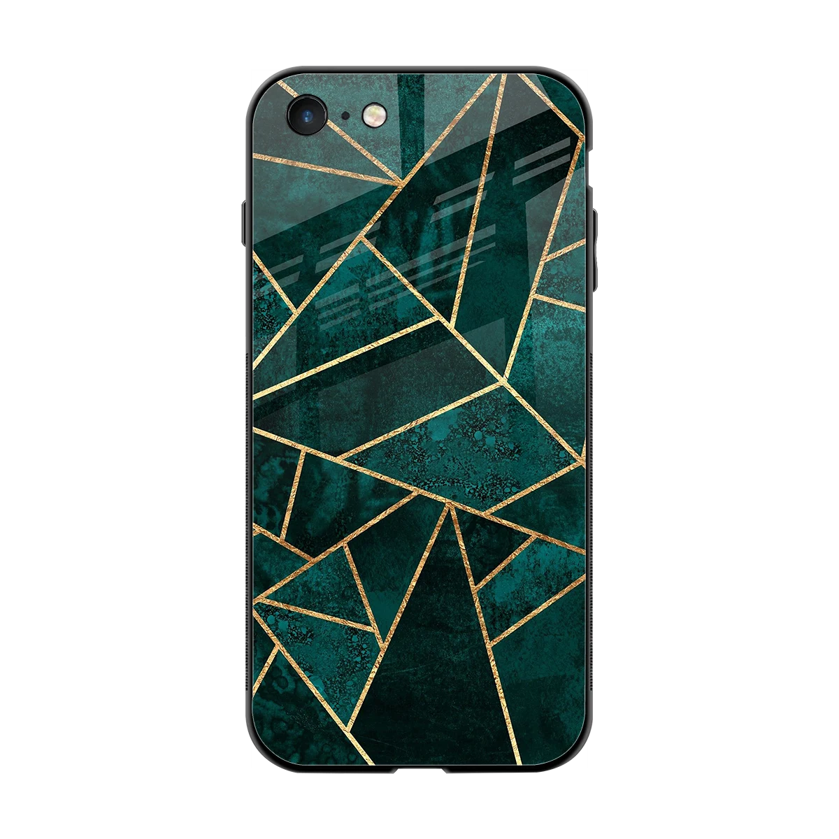 Emerald Geometry back phone cover | glass case for iphone 8
