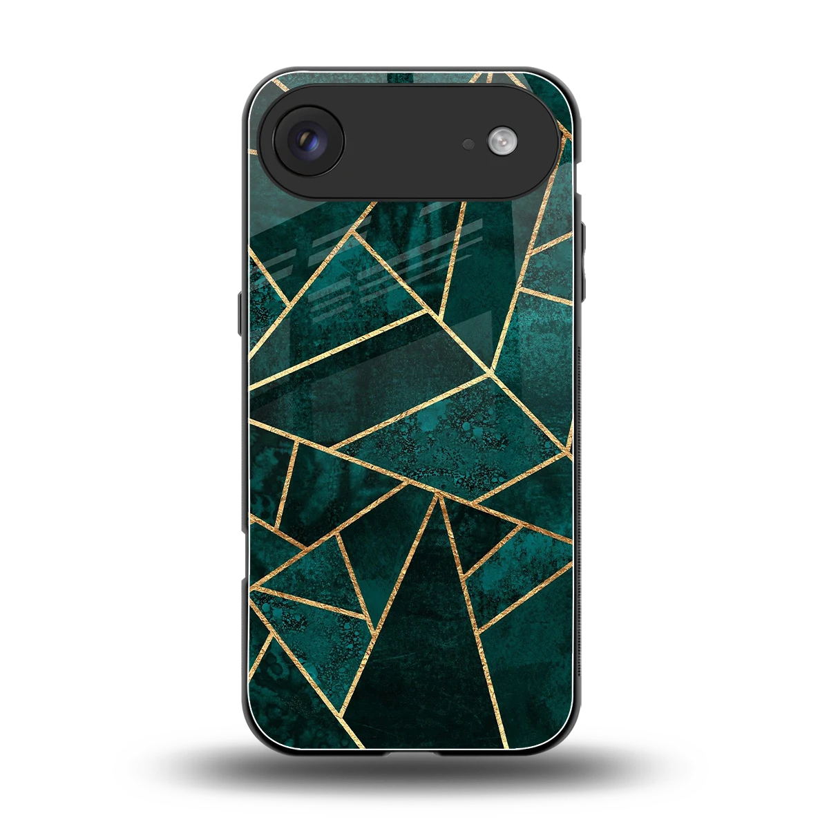 Emerald Geometry back phone cover | glass case for iphone air