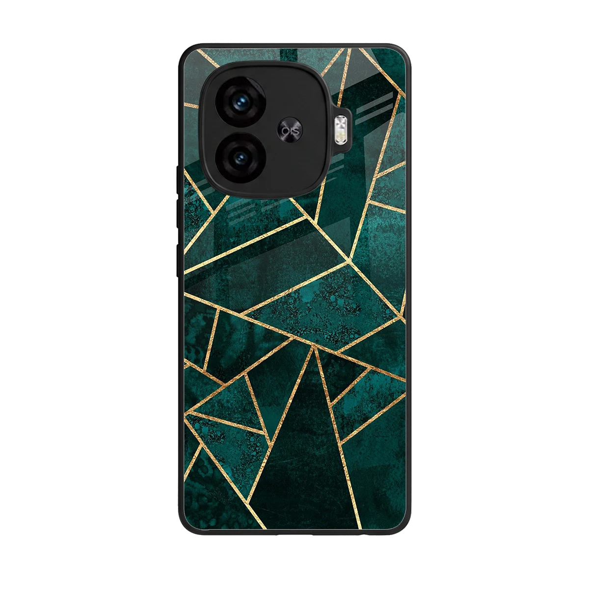 Emerald Geometry back phone cover | glass case for iqoo neo 10r 5g