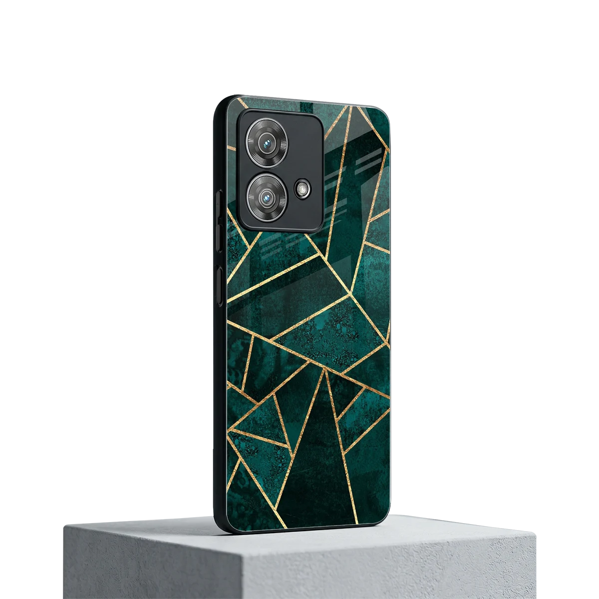 Emerald Geometry motorola edge 40 neo 5g mobile cover | shockproof glass phone case