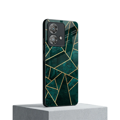 Emerald Geometry motorola edge 40 neo 5g mobile cover | shockproof glass phone case