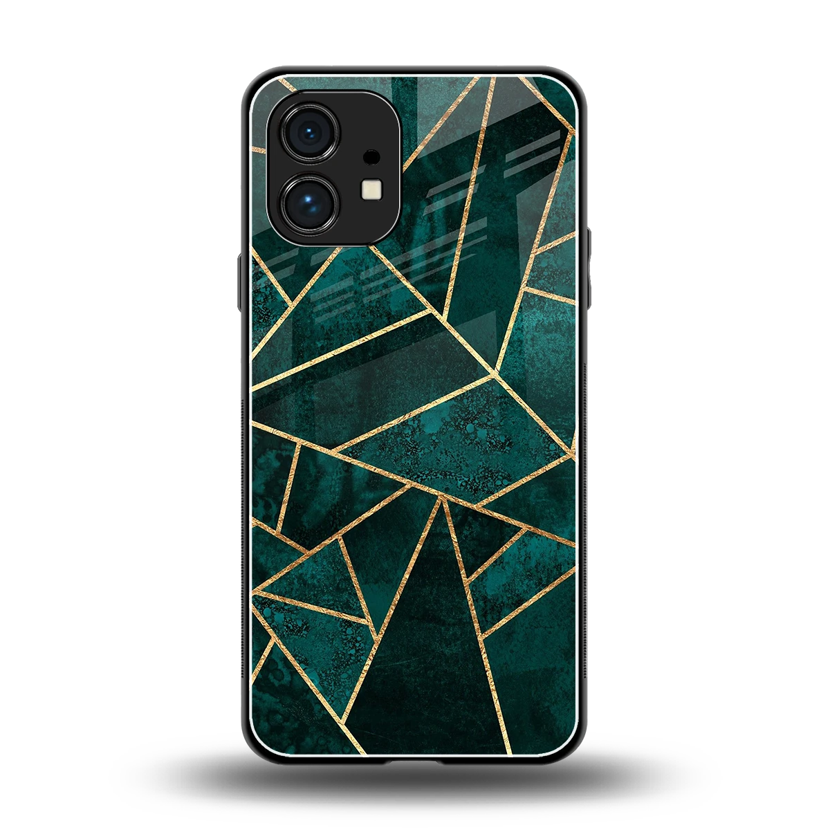 Emerald Geometry back phone cover | glass case for nothing phone 1