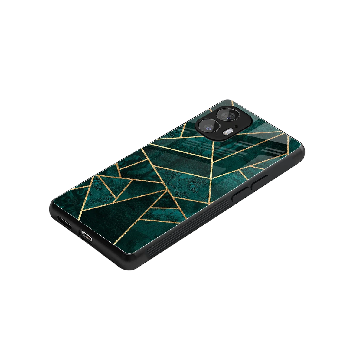 Emerald Geometry stylish phone case for nothing phone 2 | glossy glass and slim fit