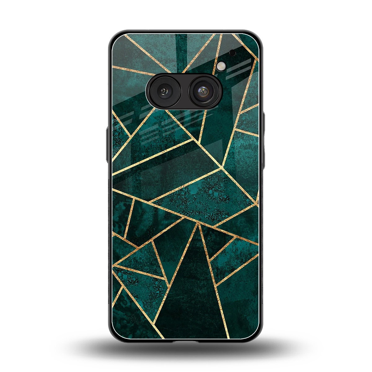 Emerald Geometry back phone cover | glass case for nothing phone 2a plus
