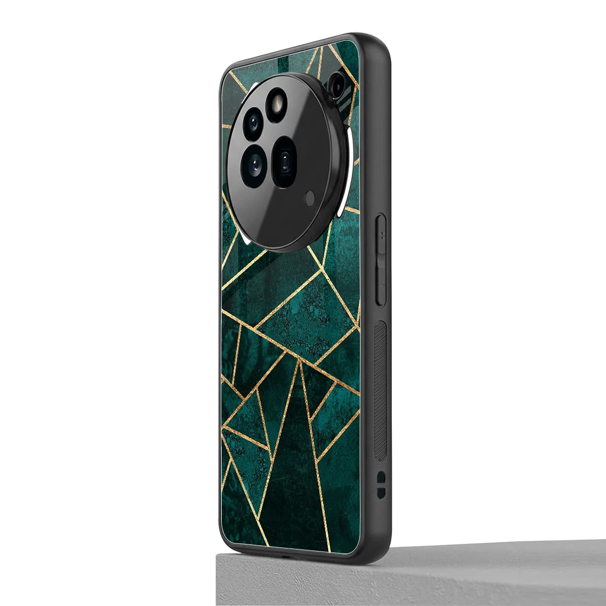 Emerald Geometry nothing phone 3a pro mobile cover | shockproof glass phone case