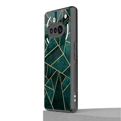 Emerald Geometry nothing phone 3a mobile cover | shockproof glass phone case