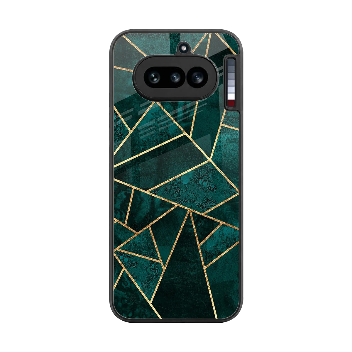 Emerald Geometry back phone cover | glass case for nothing phone 4a