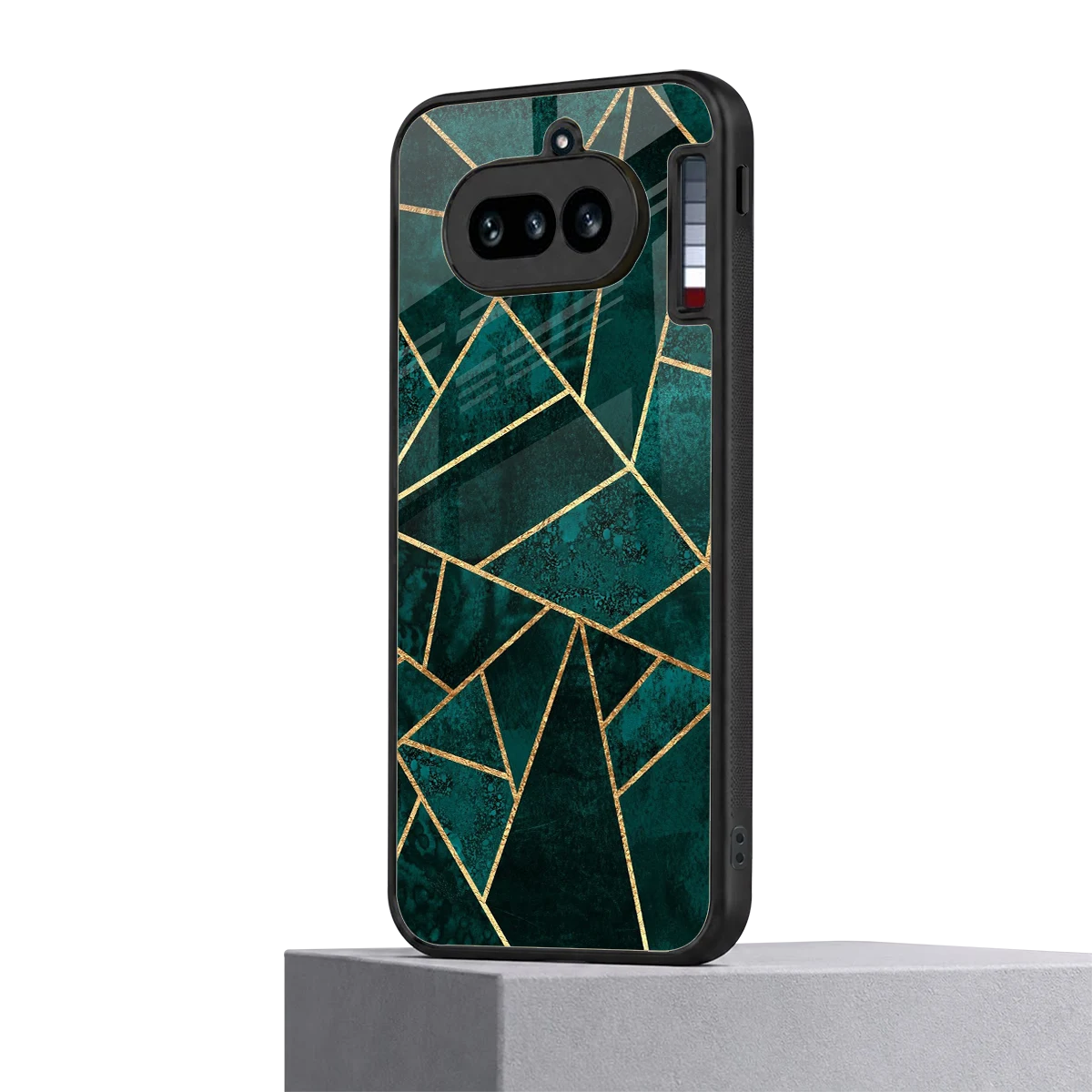 Emerald Geometry nothing phone 4a mobile cover | shockproof glass phone case