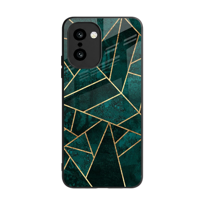Emerald Geometry back phone cover | glass case for oneplus 15r