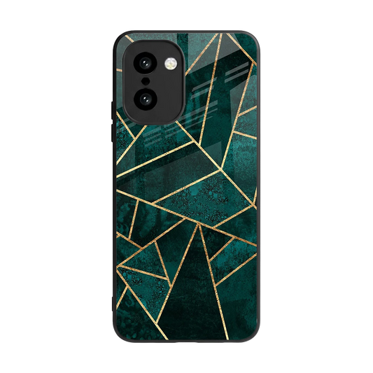 Emerald Geometry back phone cover | glass case for oneplus 15r