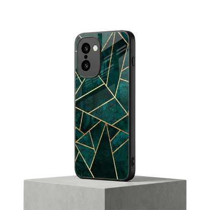 Emerald Geometry oneplus 15r mobile cover | shockproof glass phone case