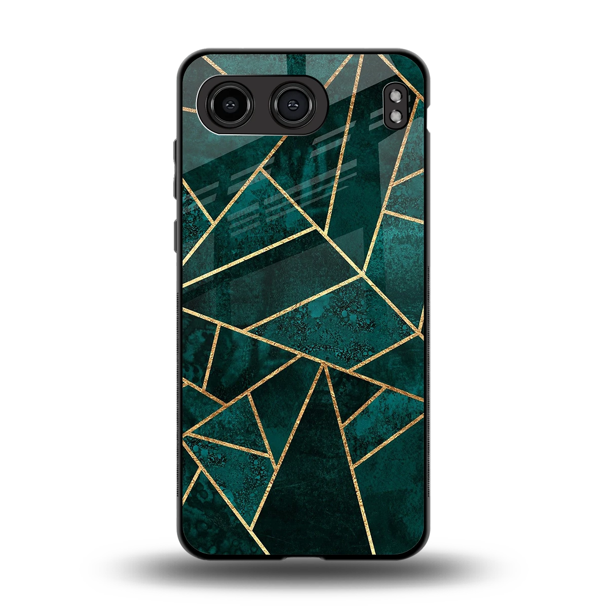 Emerald Geometry back phone cover | glass case for oneplus nord 4