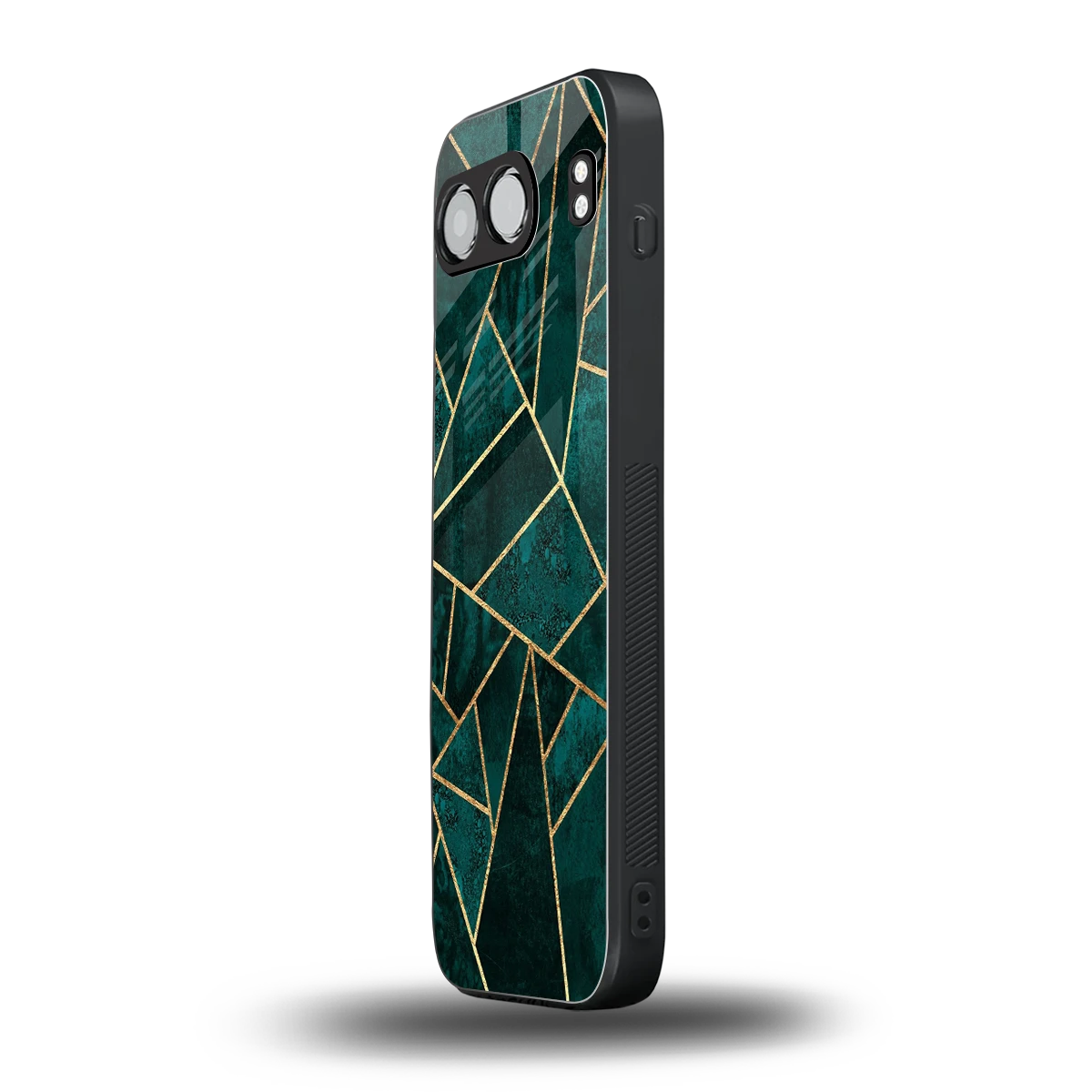 Emerald Geometry oneplus nord 4 mobile cover | shockproof glass phone case
