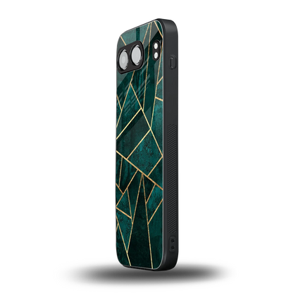 Emerald Geometry oneplus nord 4 mobile cover | shockproof glass phone case