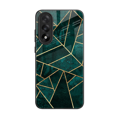 Emerald Geometry back phone cover | glass case for oneplus nord 5