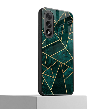 Emerald Geometry oneplus nord 5 mobile cover | shockproof glass phone case