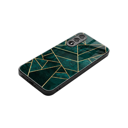 Emerald Geometry stylish phone case for oneplus nord 5 | glossy glass and slim fit