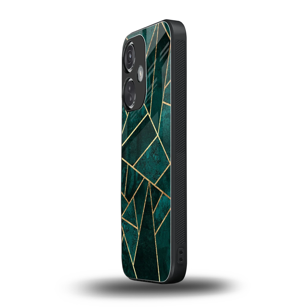 Emerald Geometry oneplus nord ce 3 mobile cover | shockproof glass phone case