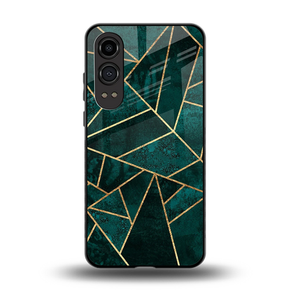 Emerald Geometry back phone cover | glass case for oneplus nord ce 4 lite