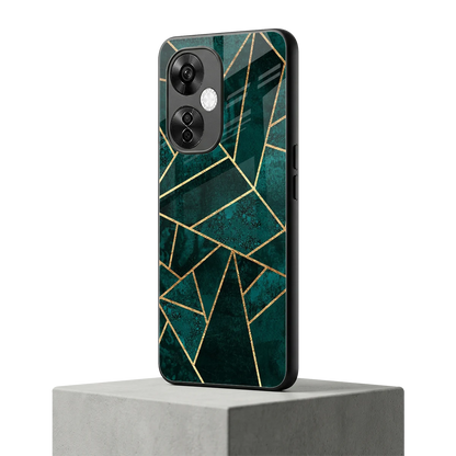 Emerald Geometry oneplus nord ce 3 lite mobile cover | shockproof glass phone case