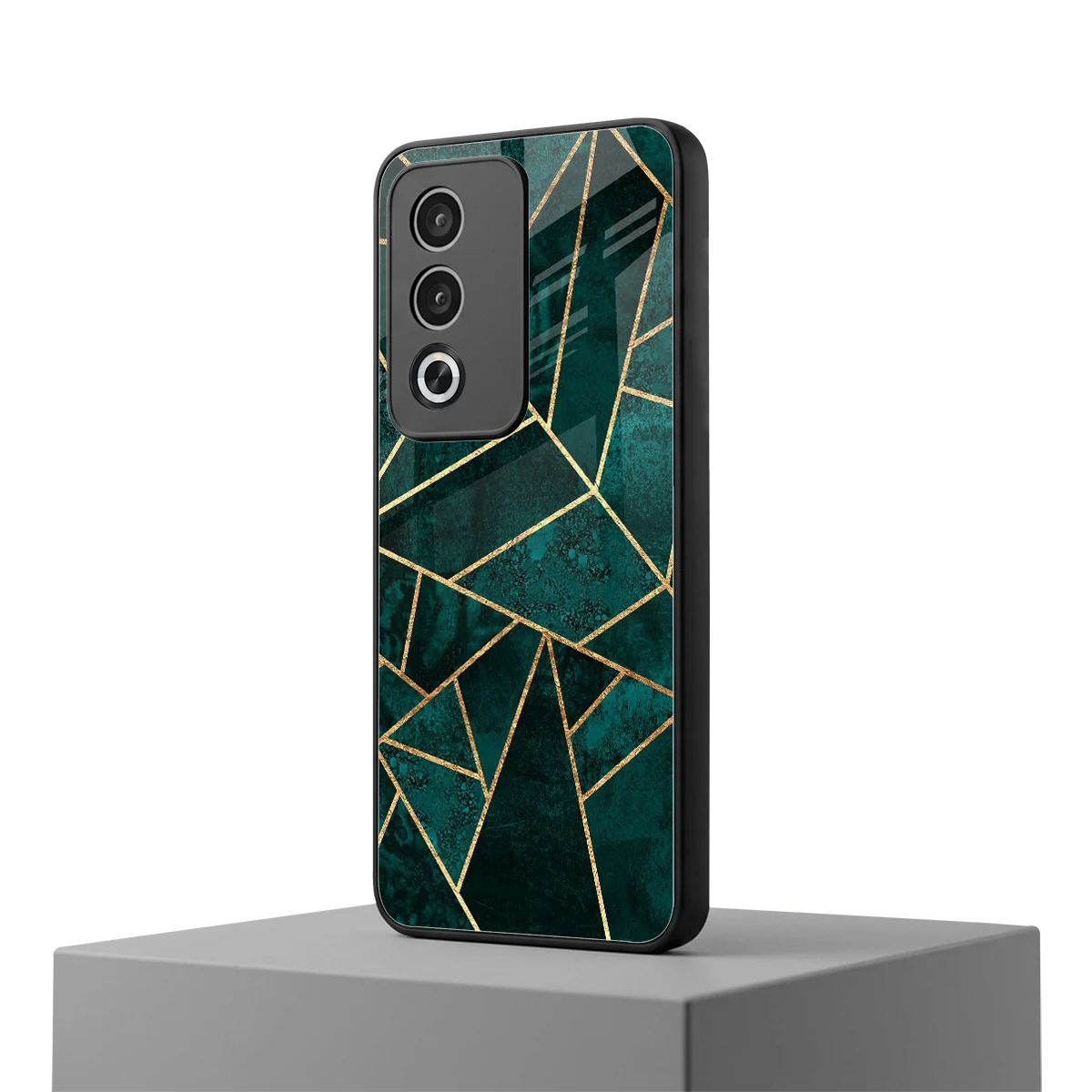 Emerald Geometry oppo a3 pro mobile cover | shockproof glass phone case