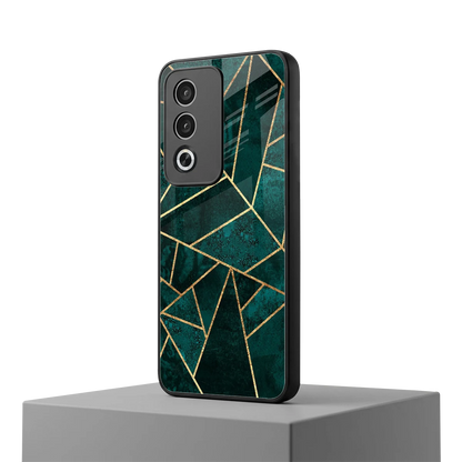 Emerald Geometry oppo a3 pro mobile cover | shockproof glass phone case