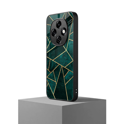 Emerald Geometry oppo f31 pro 5g mobile cover | shockproof glass phone case