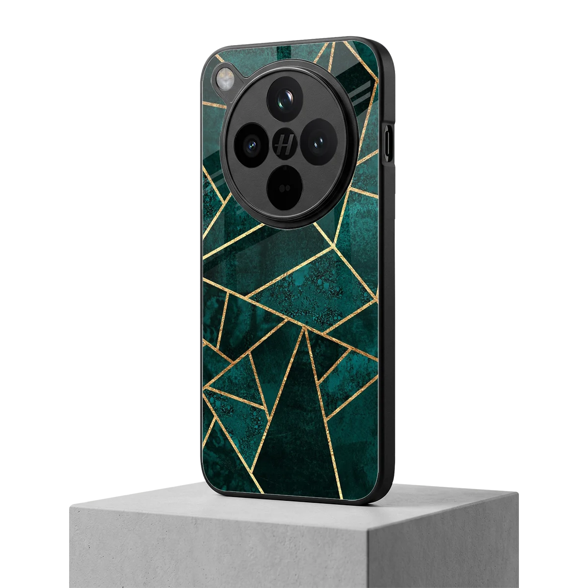 Emerald Geometry oppo find x8 mobile cover | shockproof glass phone case