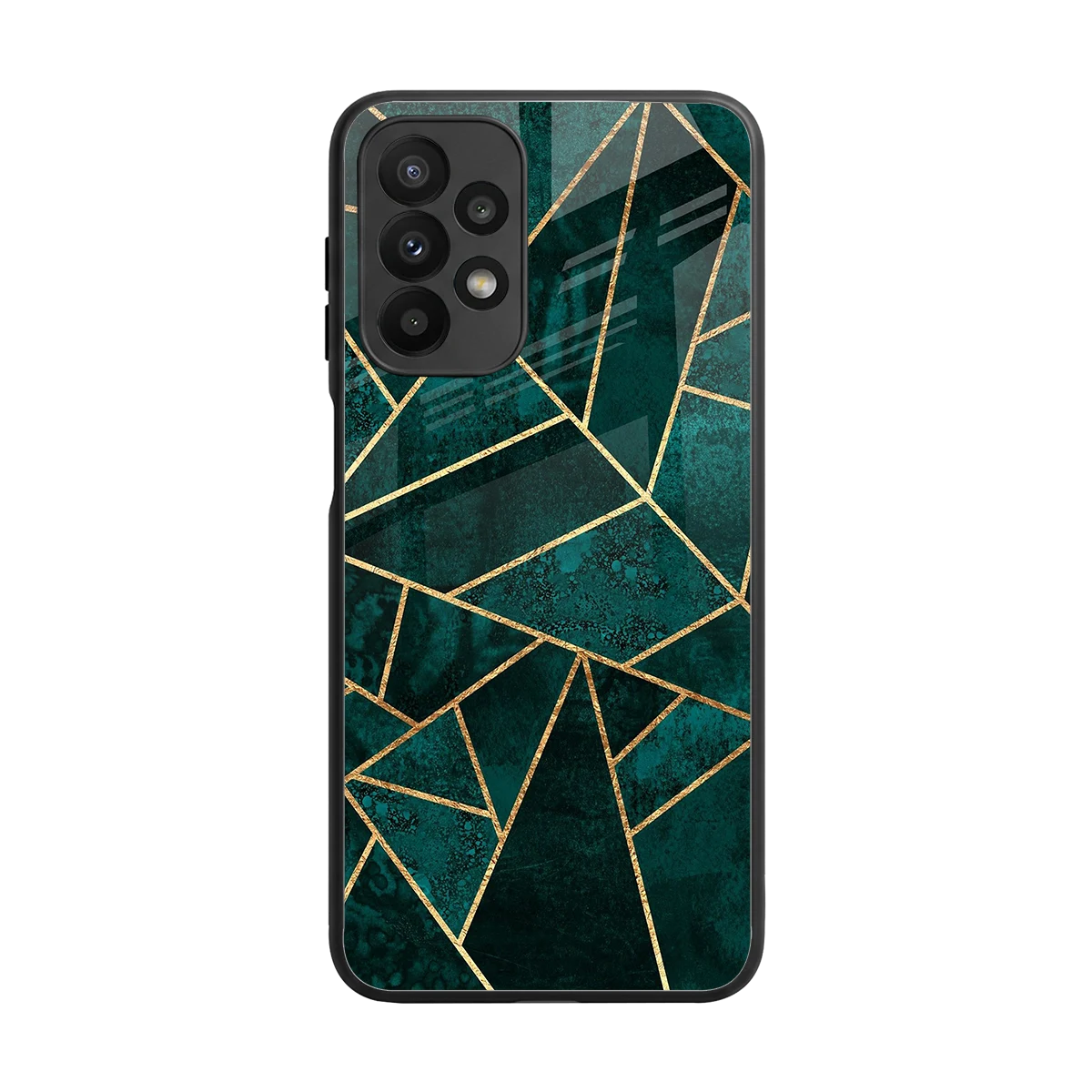 Emerald Geometry back phone cover | glass case for samsung galaxy a23