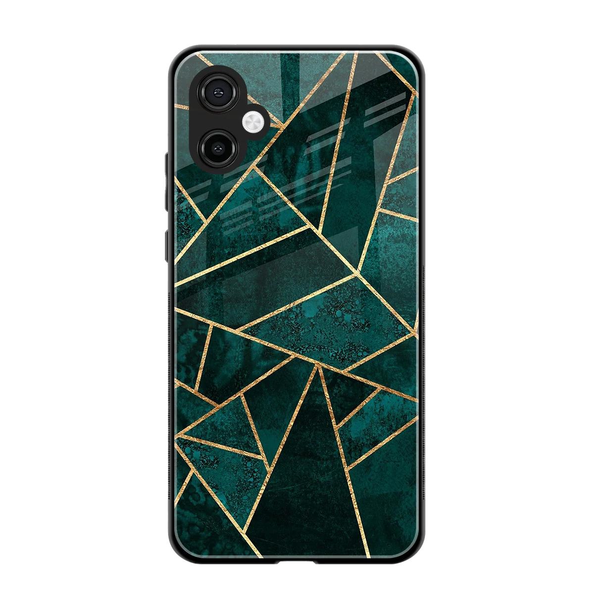 Emerald Geometry back phone cover | glass case for samsung galaxy a06 5g