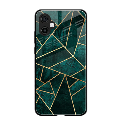 Emerald Geometry back phone cover | glass case for samsung galaxy a06 5g