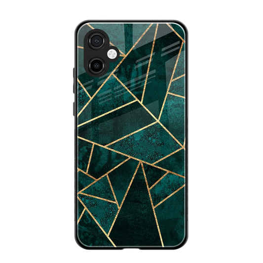 Emerald Geometry back phone cover | glass case for samsung galaxy a06 5g