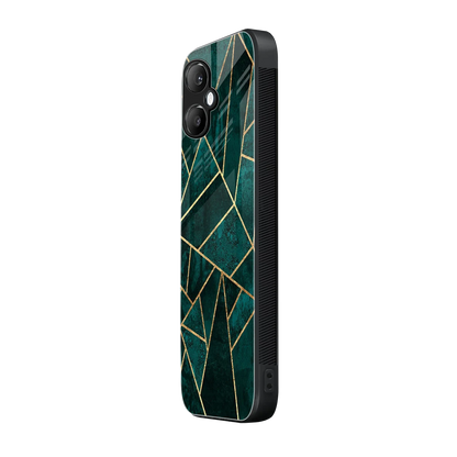 Emerald Geometry samsung galaxy a06 5g mobile cover | shockproof glass phone case