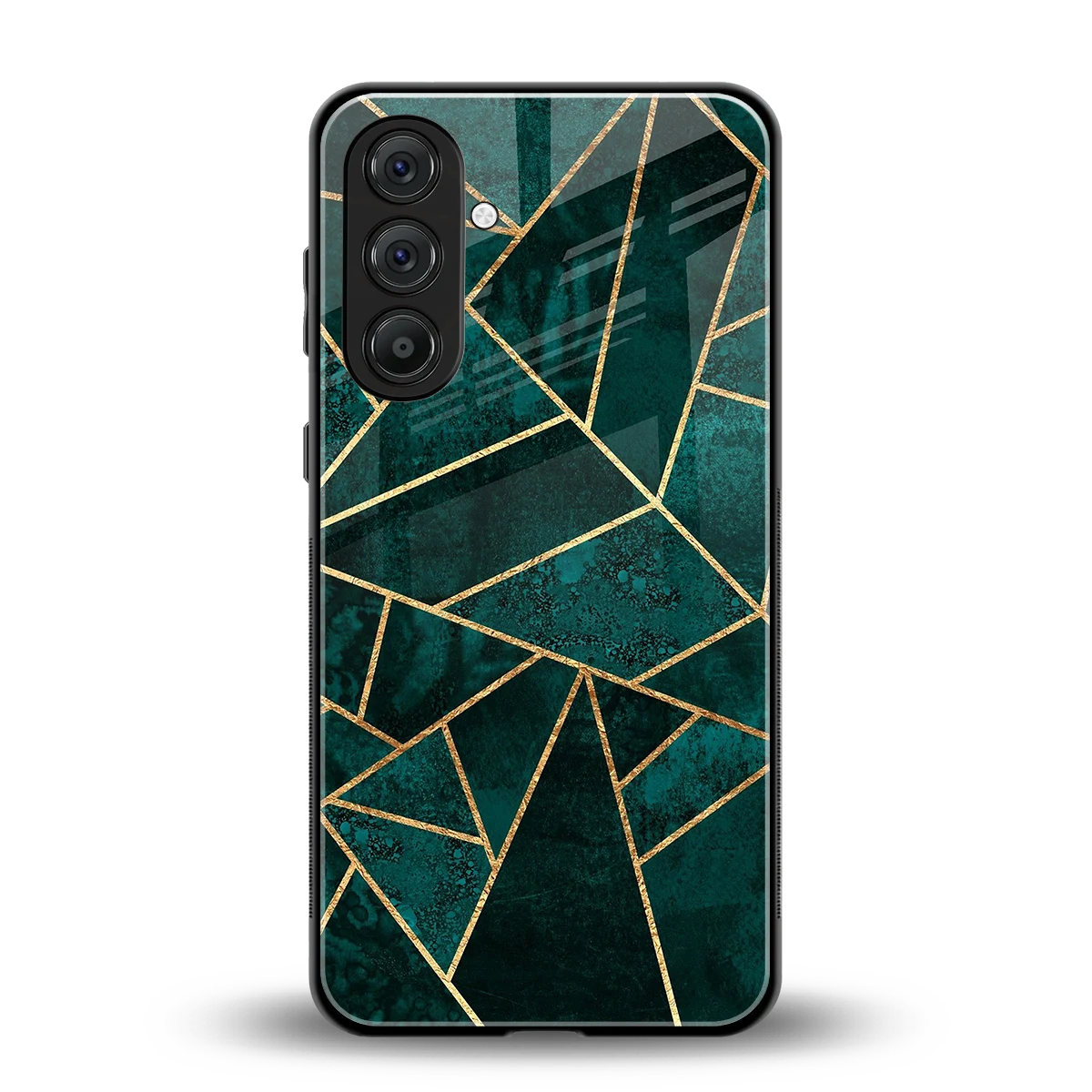 Emerald Geometry back phone cover | glass case for samsung galaxy f54 5g