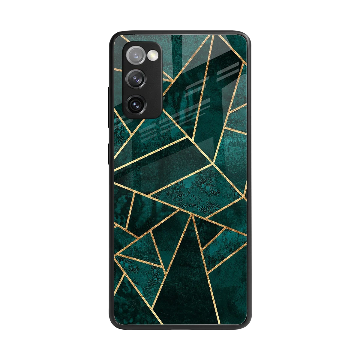 Emerald Geometry back phone cover | glass case for samsung galaxy s20 fe