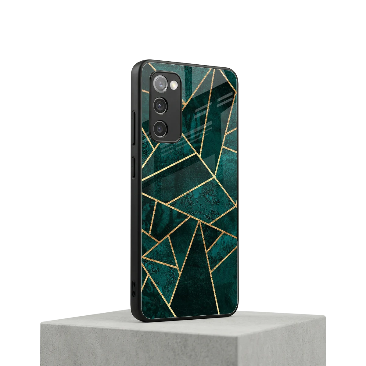 Emerald Geometry samsung galaxy s20 fe mobile cover | shockproof glass phone case
