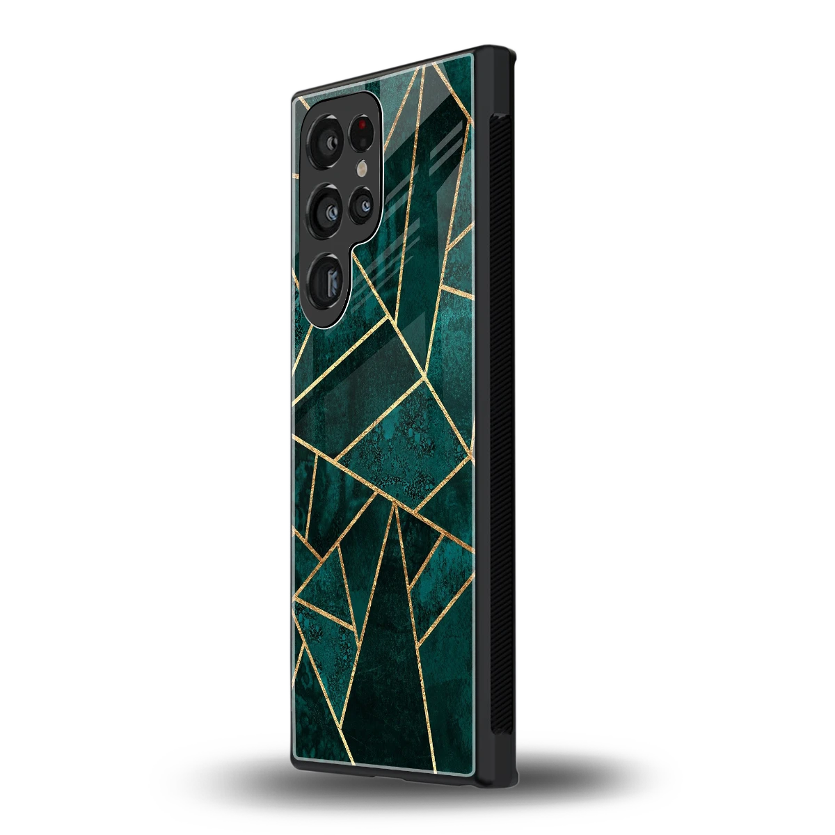 Emerald Geometry samsung galaxy s23 ultra mobile cover | shockproof glass phone case