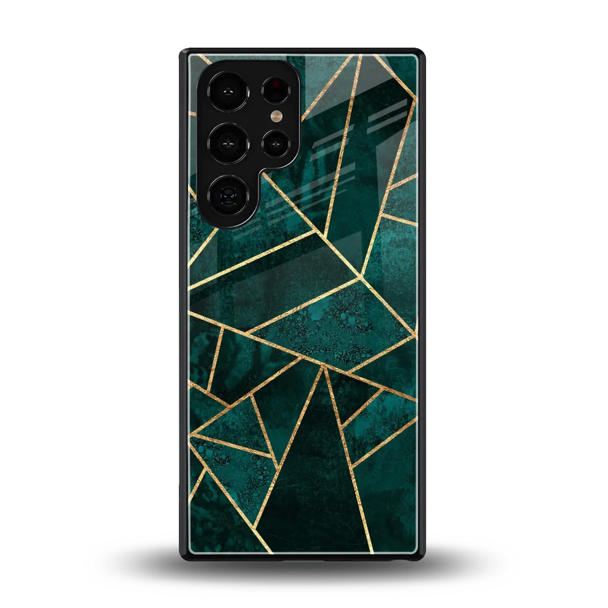 Emerald Geometry back phone cover | glass case for samsung galaxy s26 ultra