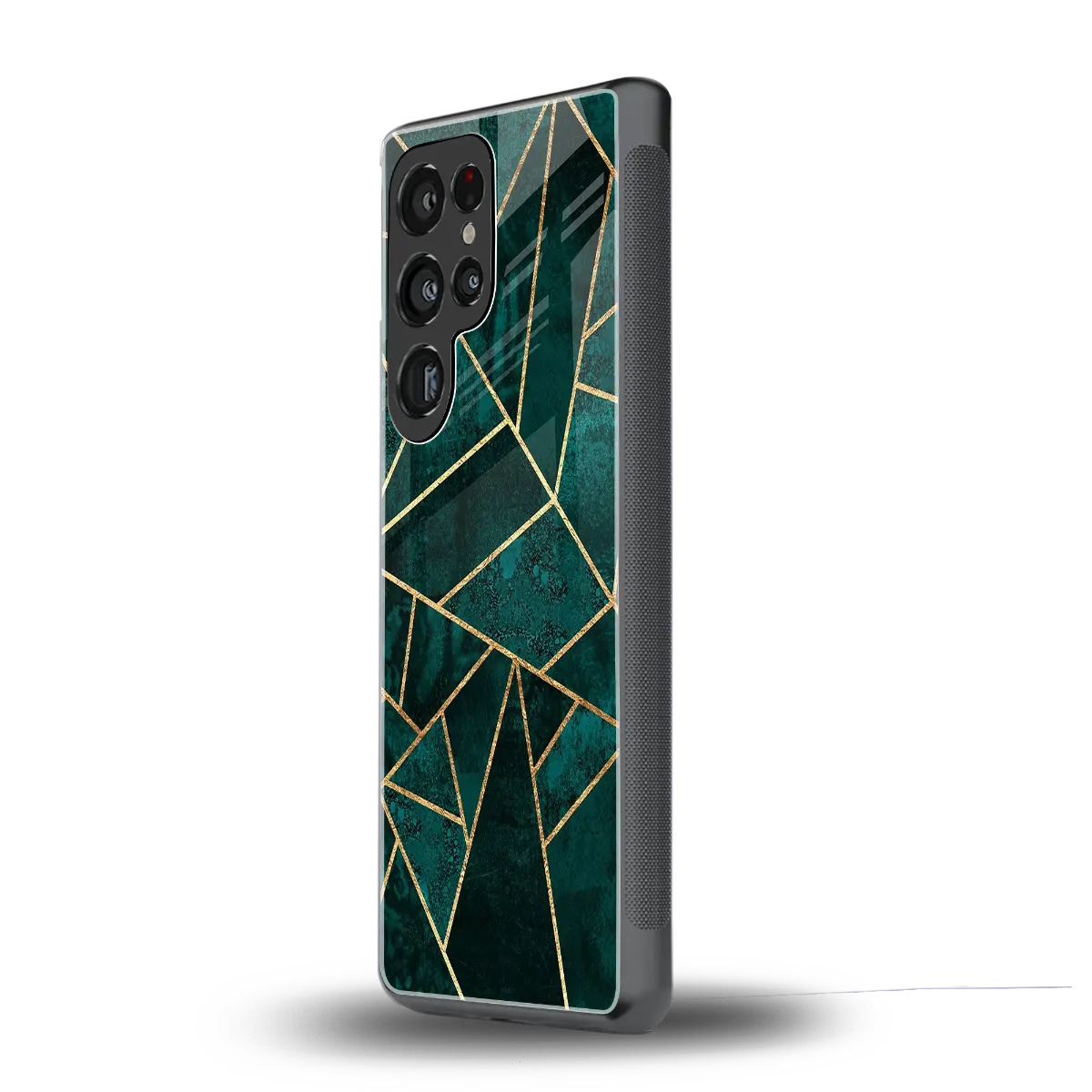 Emerald Geometry samsung galaxy s25 ultra mobile cover | shockproof glass phone case