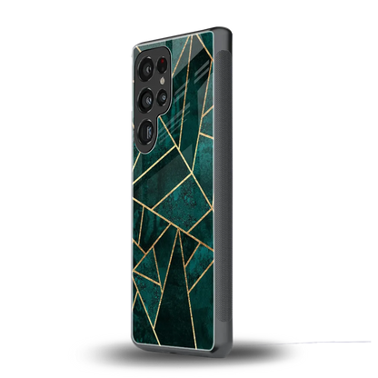 Emerald Geometry samsung galaxy s26 ultra mobile cover | shockproof glass phone case