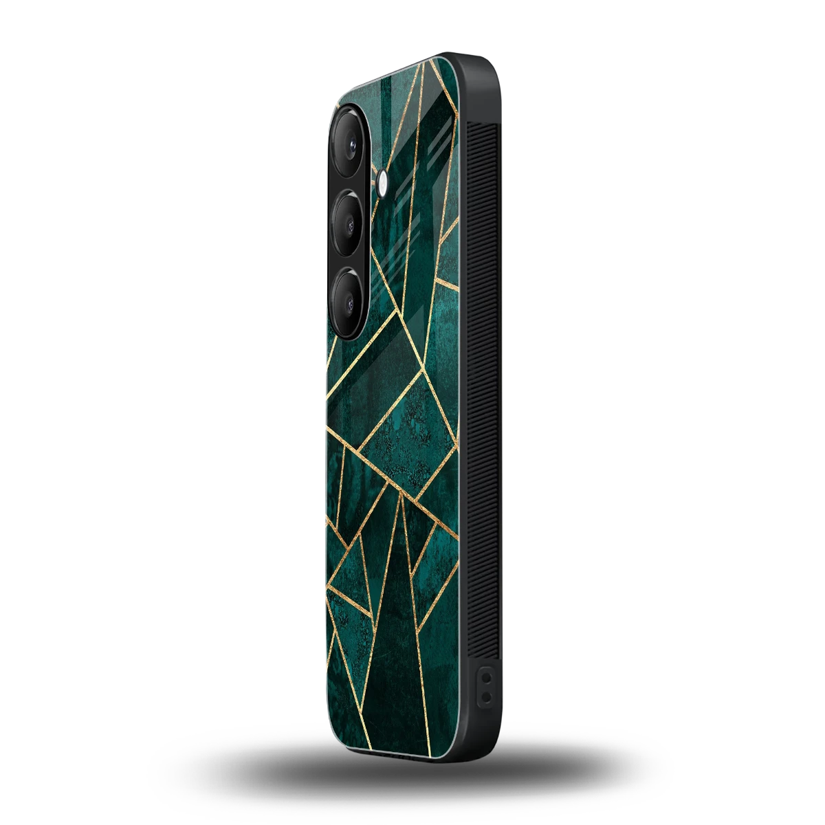 Emerald Geometry samsung galaxy s24 mobile cover | shockproof glass phone case