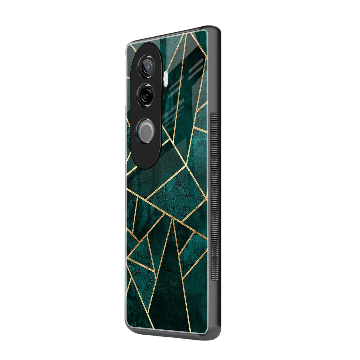 Emerald Geometry vivo v40e mobile cover | shockproof glass phone case