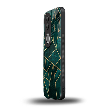 Emerald Geometry vivo v50 mobile cover | shockproof glass phone case