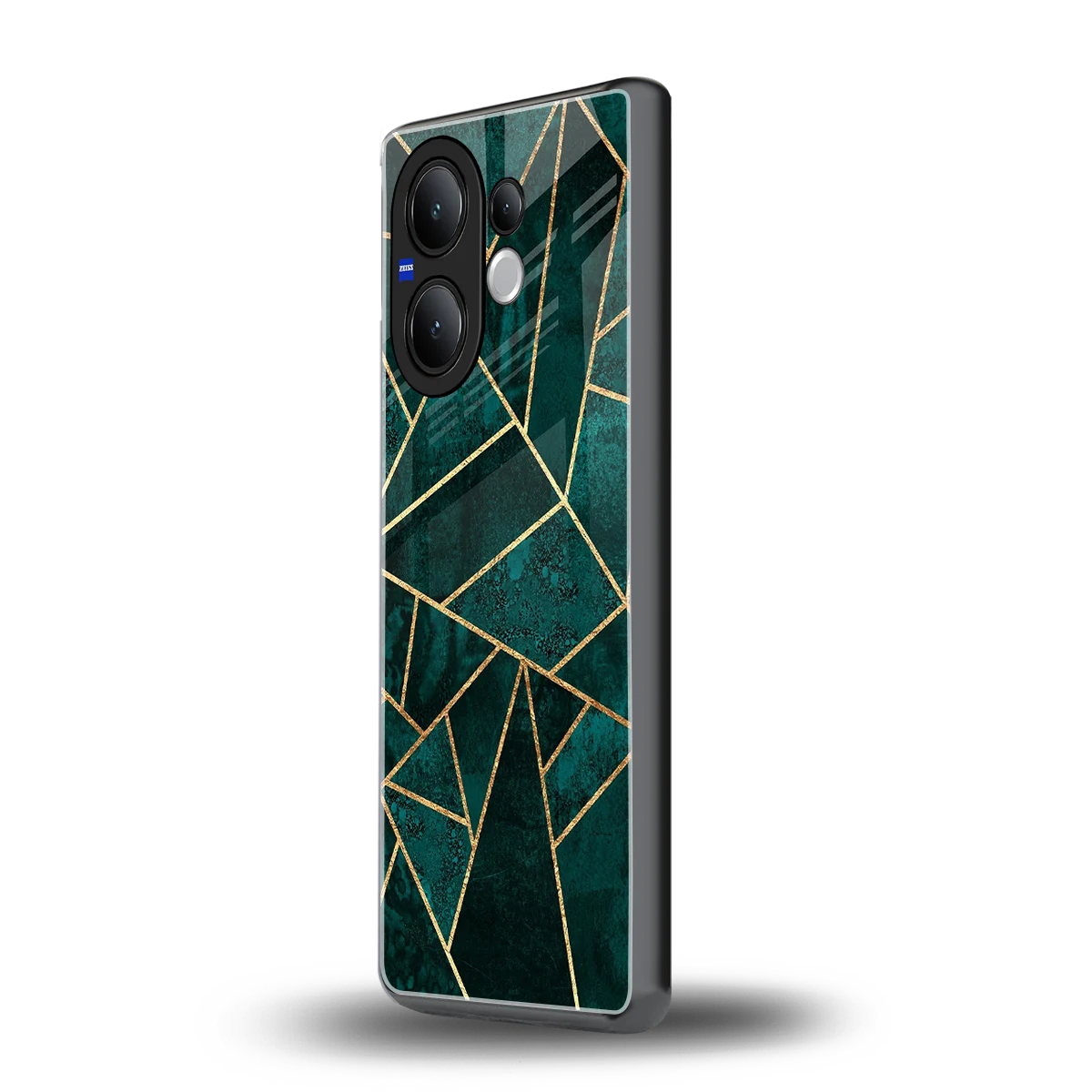 Emerald Geometry vivo v60 mobile cover | shockproof glass phone case