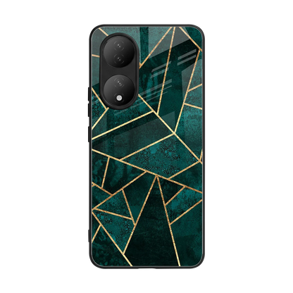 Emerald Geometry back phone cover | glass case for Vivo-y100