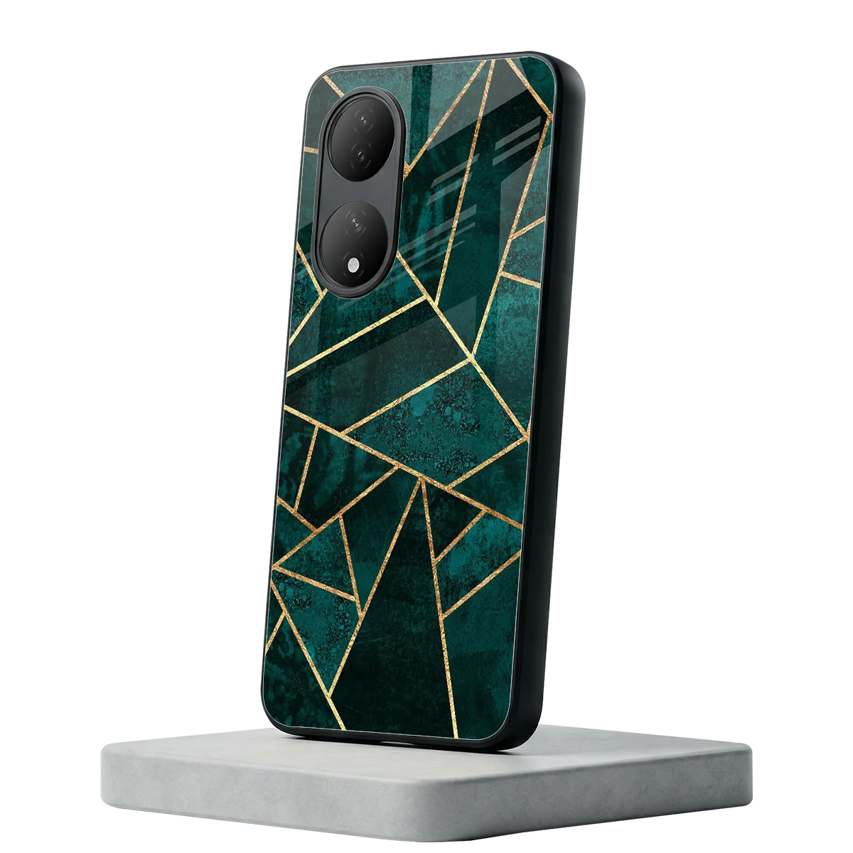 Emerald Geometry Vivo-y100 mobile cover | shockproof glass phone case