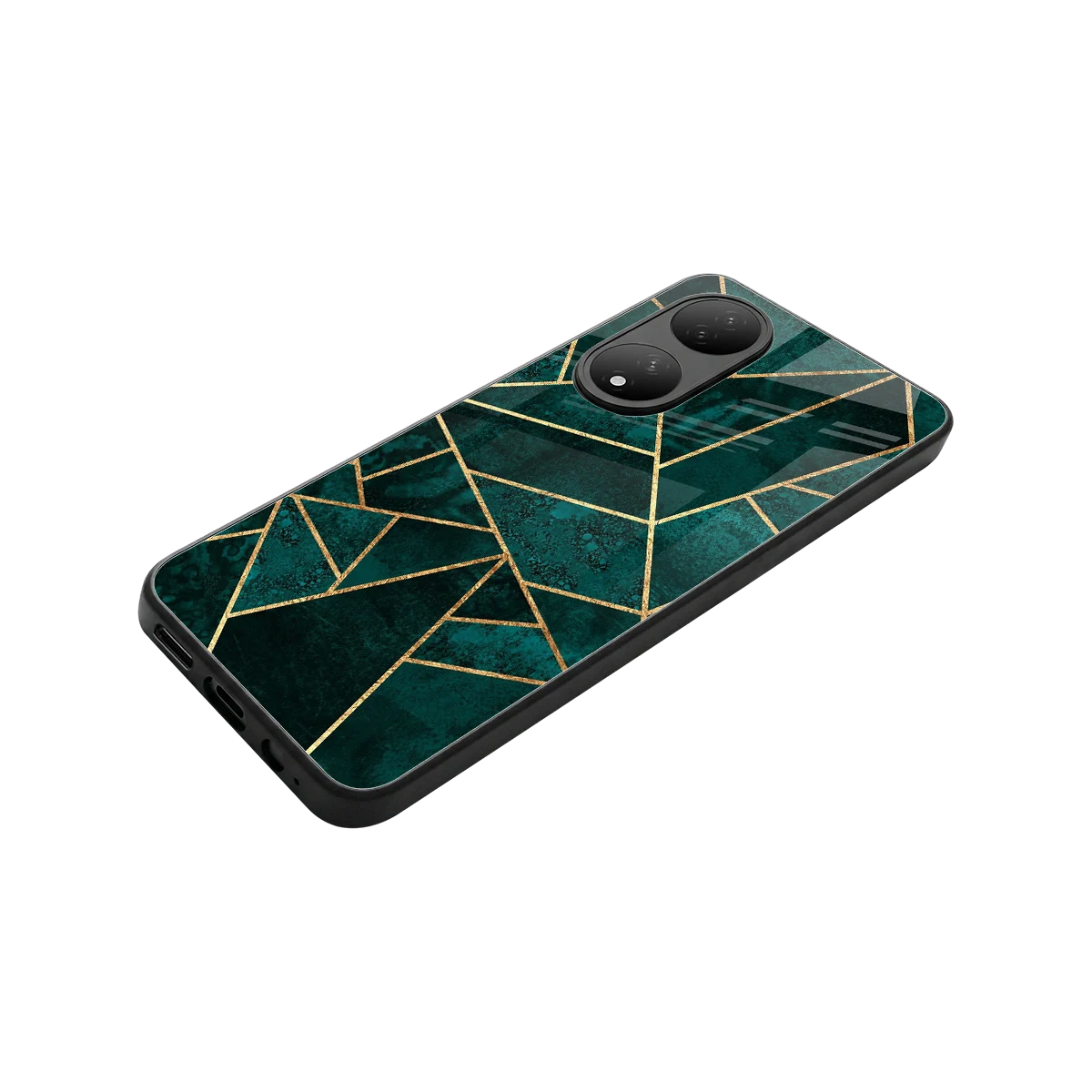 Emerald Geometry stylish phone case for Vivo-y100 | glossy glass and slim fit
