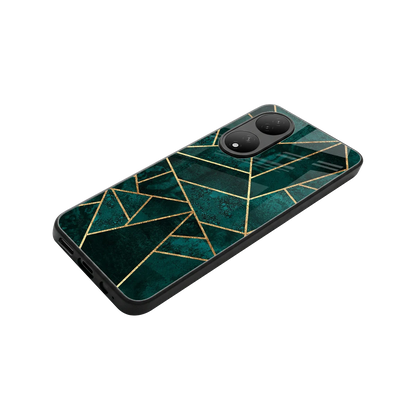 Emerald Geometry stylish phone case for Vivo-y100 | glossy glass and slim fit
