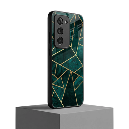 Emerald Geometry redmi 15 5g mobile cover | shockproof glass phone case
